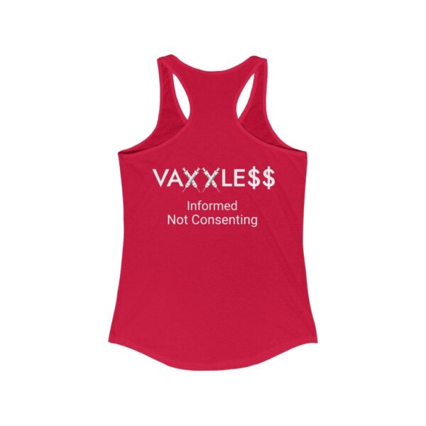 VAXXLE$$ - Women's Dark Racerback Tank Top - Informed Not Consenting
