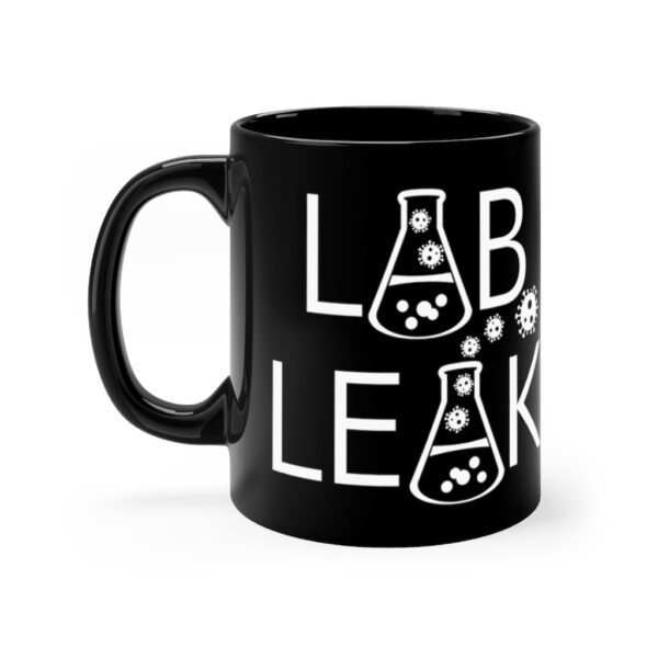 LAB LEAK - Black mug 11oz