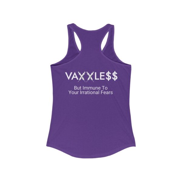 VAXXLE$$ - Women's Dark Racerback Tank Top - But Immune
