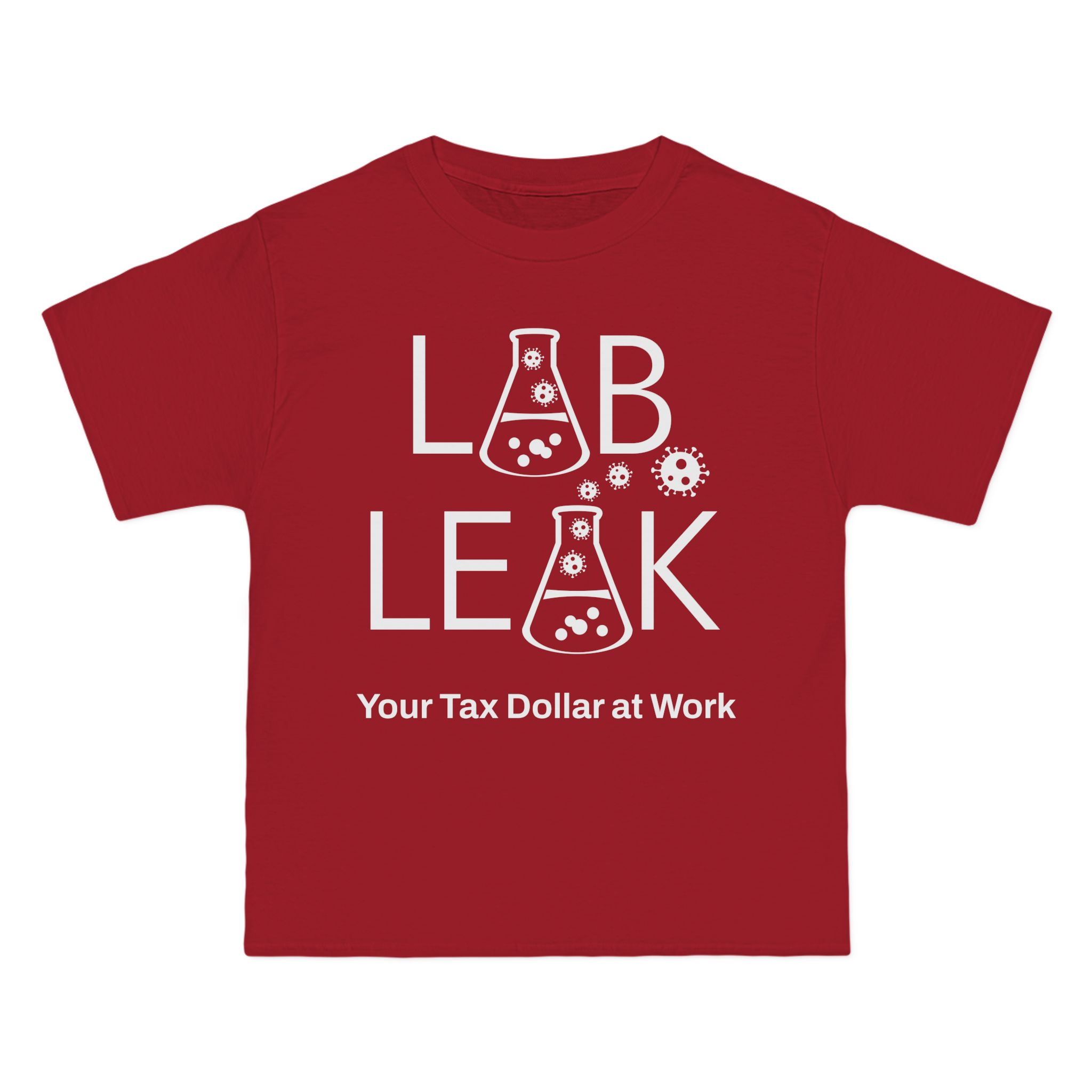 LAB LEAK – Beefy Tee – BLACK – Your Tax Dollar At Work - S1 /S2 Codon on Back - Image 7
