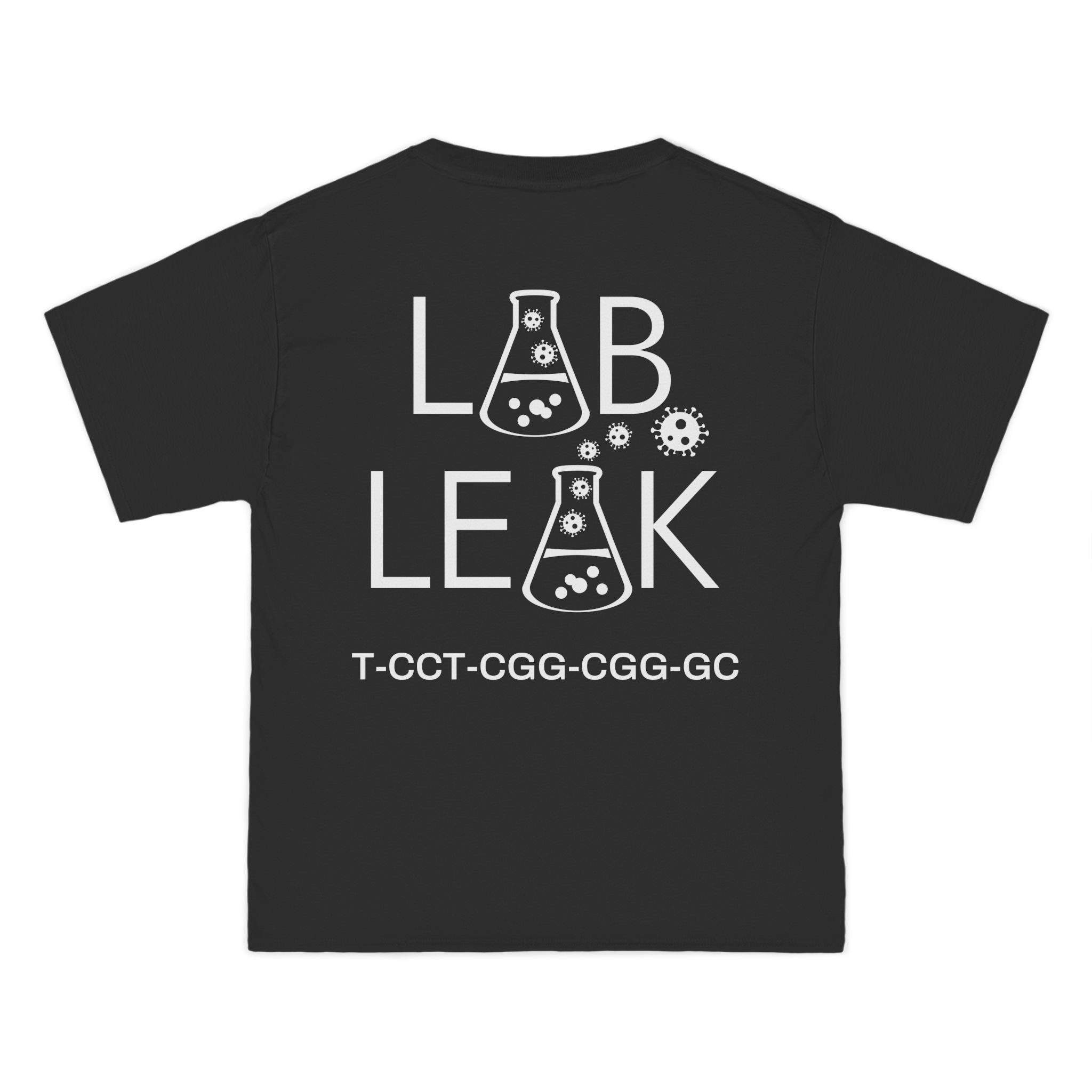 LAB LEAK – Beefy Tee – BLACK – Your Tax Dollar At Work - S1 /S2 Codon on Back - Image 4