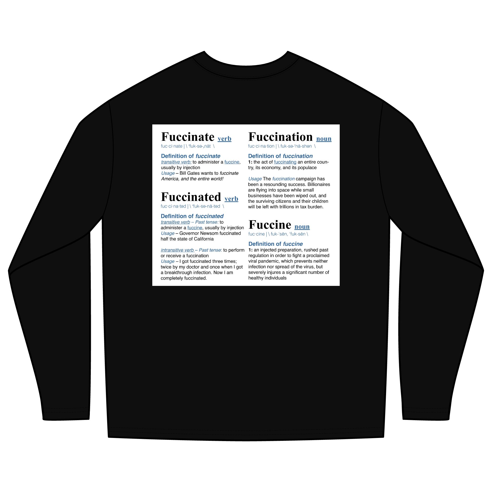 Fuccinate(d) Dictionary Definition– Long Sleeve - Image 2