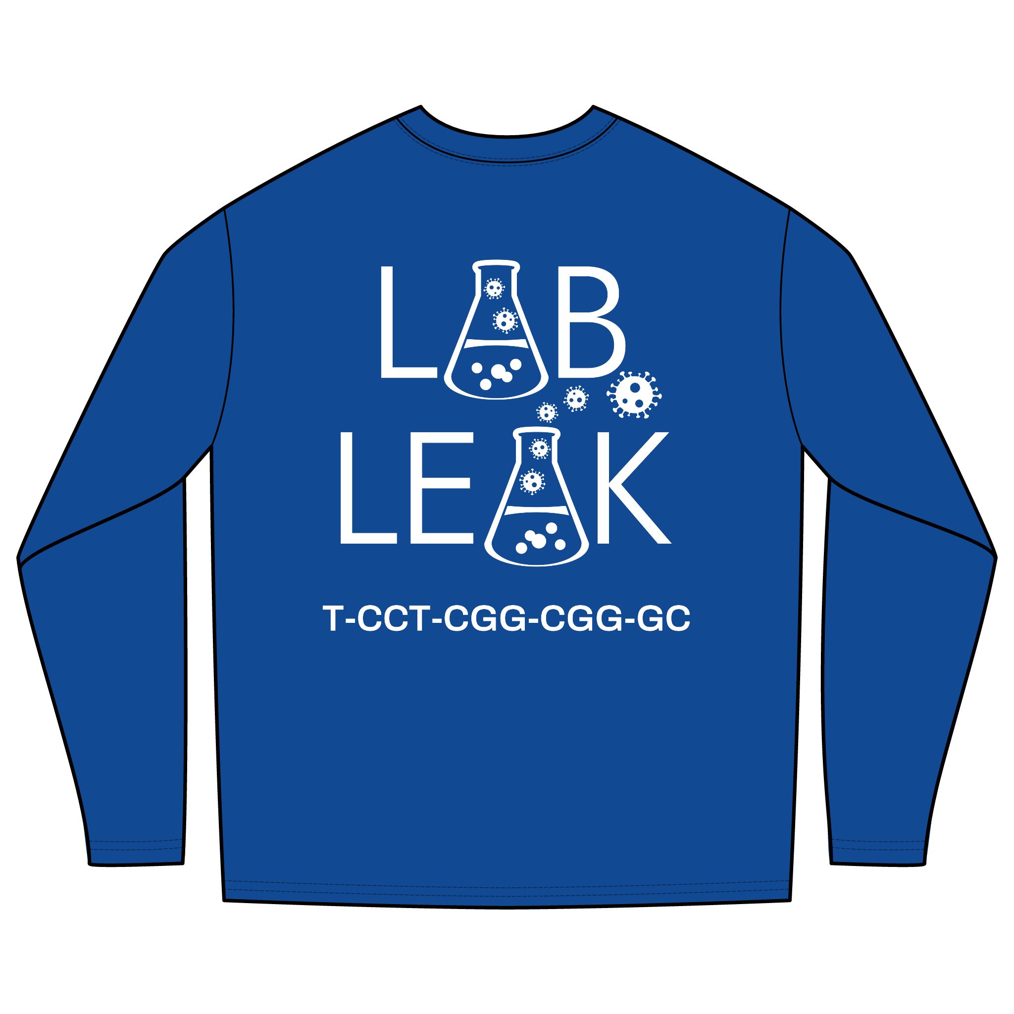 LAB LEAK – Long Sleeve – Your Tax Dollar At Work - S1 /S2 Codon on Back - Image 2