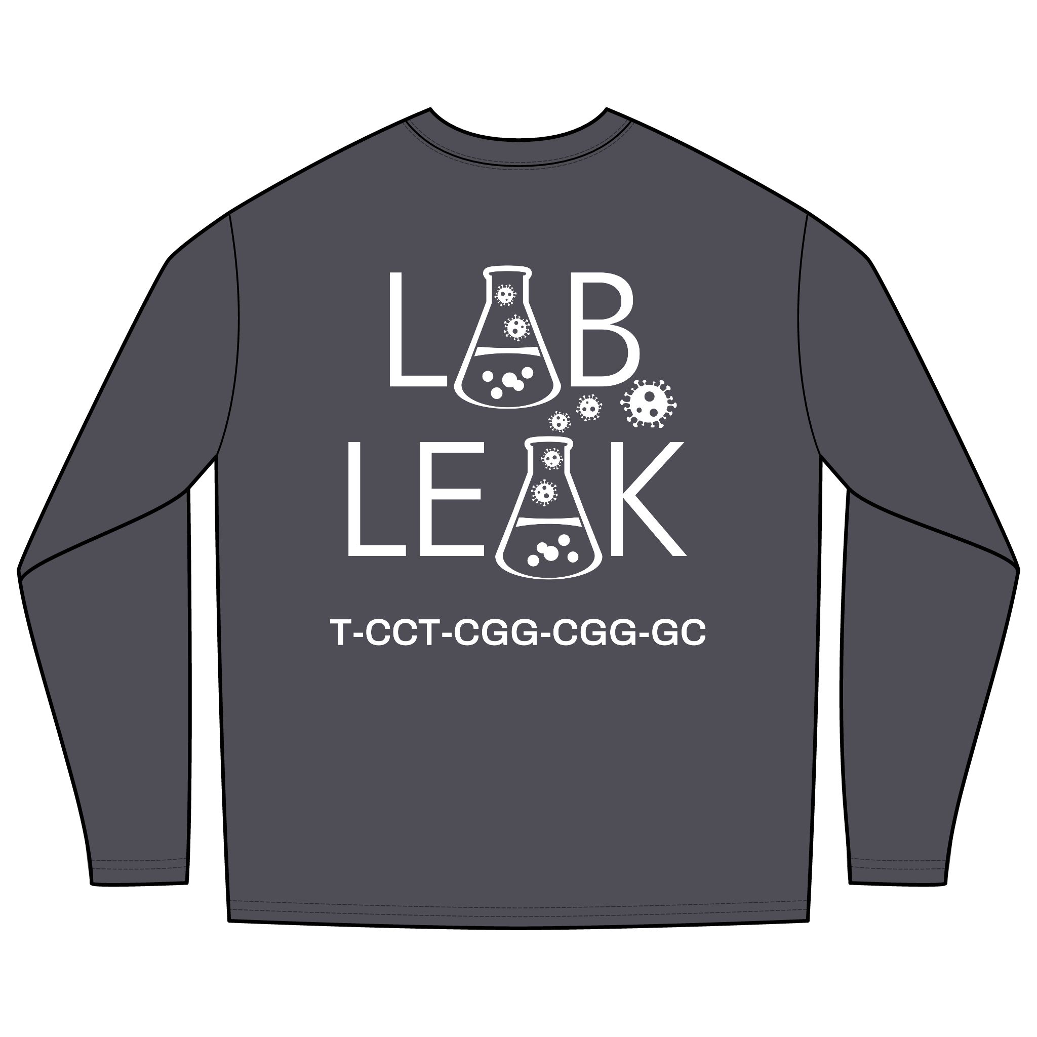 LAB LEAK – Long Sleeve – Your Tax Dollar At Work - S1 /S2 Codon on Back - Image 6